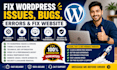 fix wordpress issues, bugs, fix wordpress errors,technical seo, fix website