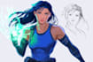 draw your character in semi realism style
