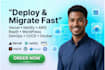 deploy migrate vercel to netlify, hipaa replit to AWS cloud lovable to wordpress