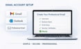 create professional email addresses and compose engaging email content