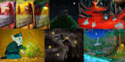 create detailed 2d background and environment illustrations