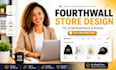 set up fourth wall store, design fourthwall website, set up fourthwall pod merch