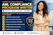 write your aml compliance program, kyc policy, and sar procedures