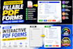 create interactive fillable PDF forms, auto calculations, digital signature