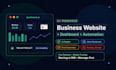 build an ai business website with admin dashboard, chatbot and automation