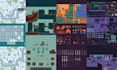 do topdown pixel art tileset sprite sheet tilemap pixel art animation background