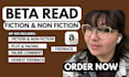 developmental beta reader fantasy beta reader romance beta reader thriller novel