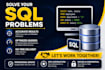write sql queries,joins,and solve database tasks