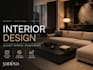 design a modern interior with 3d render and layout