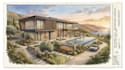 create expressive architectural and urban sketches, township house, and building