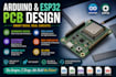 design arduino and esp32 pcb with schematic and gerber files