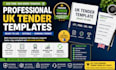 create UK tender bid template or proposal format