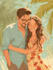 draw cute couple portraits