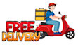 design high quality cartoon courier service logo