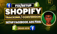 setup facebook ads manager, meta pixel or triple whale for shopify store