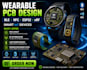 do wearable pcb with ble, esp32 nrf iot sensor smart watch glass band nfc reader