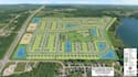 render 3d site plan, town plan, plat map,  plot plan and lot subdivision