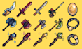 create pixel art icons, skill icon, game ui, items and game assets props