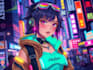 create a fabulous anime character cyberpunk character