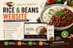 create a professional rice and beans website for you