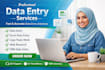 do accurate data entry,copy paste, excel,web research