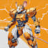do anime style mecha robot illustrations