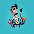 draw cute cartoon character with soft and fun style