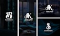 design luxury modern monogram and initial letter logo