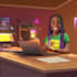 create children character and fantasy character illustration