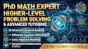 be your expert tutor for calculus, statistics and differential equations