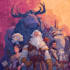 did group party character art, dnd party