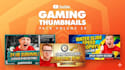 design high CTR youtube thumbnails fast