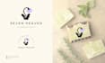 hand draw botanical logo illustration