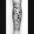 create sleeve tattoo design in geometric style