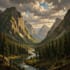 draw a natural landscape and background illustration