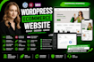 build wordpress website design and redesign ecomerce website development