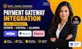 integrate stripe paypal klarna payment gateway in your website