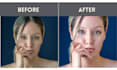 do high end photo retouching and skin smoothing