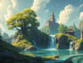create fantasy environment concept art