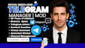 do telegram group moderator, community manager and social media admin