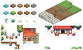 create pixel art tileset, isometric tileset, top down tileset, tilemap, 2d game