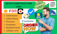 setup construction contractor jobnimbus procore foreman buildertrend jobber crm