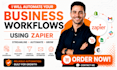 set up zapier automation shopify workflows crm integrations api zaps setup