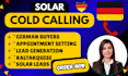do solar cold calling und appointment setting fur solarunternehmen
