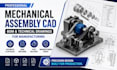 design mechanical assembly cad, bom, technical drawings for manufacturing