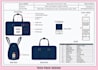 design realistic bags, handbags, tote bags with tech pack and technical drawing
