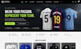 design a professional football jersey shopify store for sports apparel
