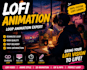 create lofi loop animation video music videos for streamers animated images, gif