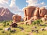 do realistic 3d illustration and background concept art