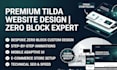 build a premium tilda website with zero block custom design store SEO